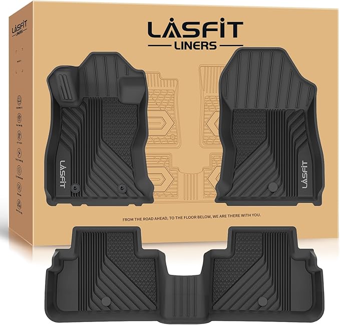 Floor Mats Fit for Subaru Forester 2024 2023 2022 2021 2020 2019 | All Weather TPE Custom Fit Easy Clean Durable No-curling Floor liners for Subaru Forester 2019-2024 1st & 2nd Row Car Mats