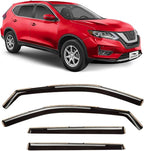 Voron Glass in-Channel Extra Durable Rain Guards for Nissan Rogue 2014-2020 SUV, Window Deflectors, Vent Window Visors, 4 Pieces - 220104