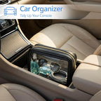 Clear Makeup Bag - TSA Approved Toiletry Bag for Carry-on & Checked Luggage, Water Resistant Car Storage Organizer with Reinforced Seams