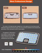 The 48040 LED Dome Light Board,Cab Interior Lighting Upgrade Accessory,1280 Lumens,White Light,for Toyota Tacoma (4th gen,2024-2026),4Runner (2025-2026),RAV4(2022-2026),BZ,Corolla Cross,GR