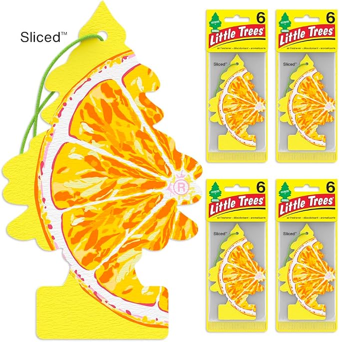 Car Air Freshener | Hanging Tree Provides Long Lasting Scent for Auto and Home | Sliced, 24 Air Fresheners (Pack of 36)