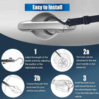 Rear Windshield Cover for SUVs, 4-Layer Protection Back Window Snow Covers Protector to Reduce Scraping, Winter Car Windshield Frost Cover for Ice and Snow with Secure Hooks for Snug Fit