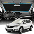 for Honda CRV Sun Shade Windshield Cover - Custom Fit CRV Accessories 2012-2016 Sunshade Foldable UV Protection & Heat Shield Sun Visor Accessories