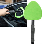 Microfiber Car Window Tool Windshield Cleaner Wand Tool with Telescopic and Extendable Handle Auto Inside Glass Wiper Kit