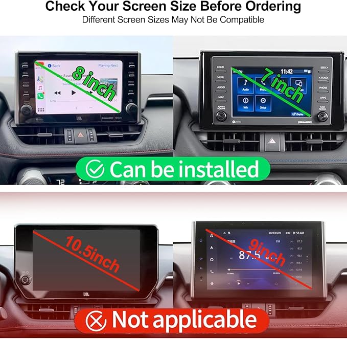for MagSafe Car Mount Charger, Car Phone Mount for Toyota RAV4 2019–2025 7/8-Inch Screen [15W Wireless Charging], OEM-Style Fit, 360° Rotation Phone Holder Compatible with MagSafe, No Vent Blocking
