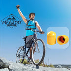 50PCS Tire Valve Stem Caps, Corrosion Resistant, with O Rubber Ring, Airtight Seal Heavy Duty Dustproof Tire Valve Stem Covers for Cars, SUV, Trucks, Bikes, Motorcycles, Bicycles(Yellow)
