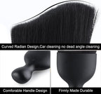 Car Detailing Brushes, Car Interior Dust Sweeping Soft Brush, Soft Bristles Brush Cleaning Tool for Automotive Dashboard, Air Conditioner Vents, Computer, Scratch Free(Black)