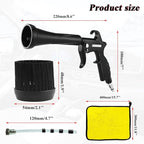 Tornado Car Cleaning Gun Air Blow Gun for Compressor Pneumatic Tool | Brass Adjustable Durable metal body Car Detailing Kit Interior Cleaner
