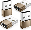 𝟒𝐏𝐚𝐜𝐤 𝐔𝐩𝐠𝐫𝐚𝐝𝐞𝐝 USB to USB C Adapter,Type-C Female to A Male Car Charger OTG Converter for Apple Watch Ultra 8 9 10,iPhone 16 15 14 13 Pro Max,Samsung S24,Nintendo Switch,AirPods,iPad,Car