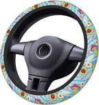 Happy Frog Elastic Steering Wheel Cover Non-Slip Breathable Steering Wheel Protector Fit Auto, SUVs, Truck
