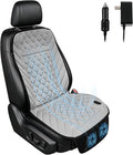 2026 Upgraded Ventilated Seat Cushion, 12V-24V Cooling Car Seat Cover for Front Seat, Cooled Seat Pad for Office Chair Sofa Car SUV Truck Universal Fit,Silver Gray