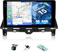 4G+64G Android Car Stereo for Honda Accord 2008 2009 2010 2011 2012 2013 Car Radio with Wireless Carplay Android Auto 10.1 Inch Touch Screen Head Unit Backup Camera WiFi GPS FM RDS Bluetooth