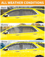 in-Channel Window Rain Guards Fit for Chevy Equinox 2018-2024 Low-Profile Rain Guards Extra Durable Window Deflectors Visors Vent Visors Vent Shades Car Accessories -4 pcs