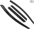 Outside Mount Window Vent Visors Rain Guards Compatible with Mazda Mazda3 Hatchback 2010-2013 | Side Window Wind Deflectors Rain Shields | Smoke Tinted, 4 Pcs Set, DGWV-304