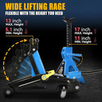 2 Ton Floor Jack with Jack Stands, Heavy Duty Steel Hydraulic Racing Floor Jack with Single Piston Quick Lift Pump, Hydraulic Trolley Service Car Jack, Blue