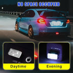 4 PCS USB LED Car Interior Atmosphere Lamp, Plug-in USB Decor Night Light, Portable Auto Ambient Lighting Kit, Universal Vehicle Interior Accessories for Most Cars (White & Purple)