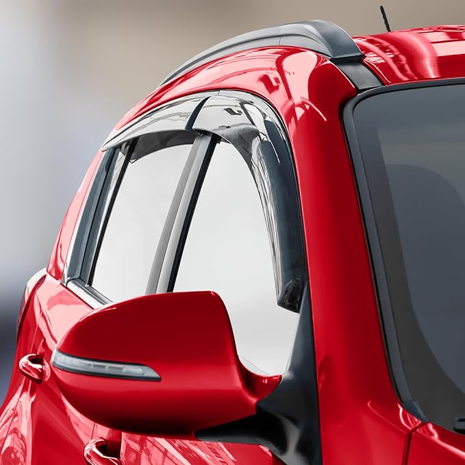 Voron Glass Tape-on Extra Durable Rain Guards for Kia Sportage 2011-2016, Window Deflectors, Vent Window Visors, 4 Pieces - 120142