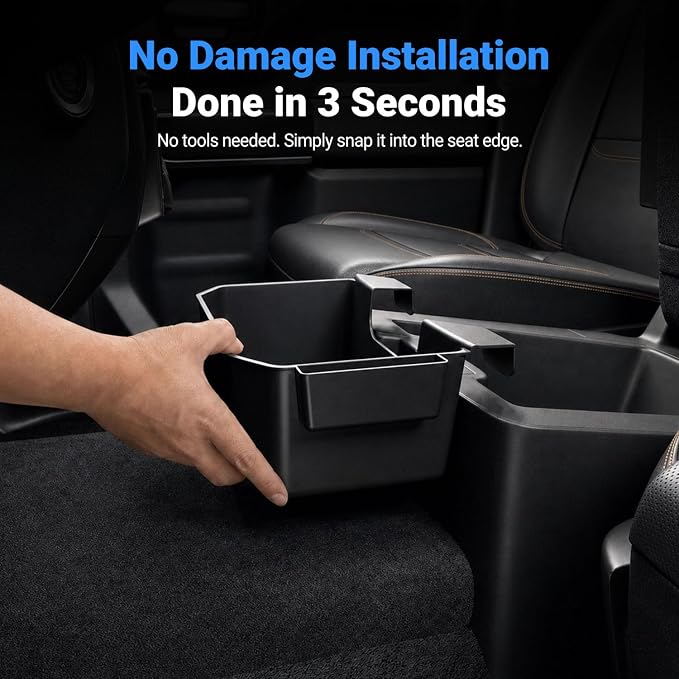 Center Console Hanging Organizer Box Compatible with 2019-2026 Chevy Silverado GMC Sierra 1500 20-26 2500HD 3500HD Console Storage Box Replacement for 2019-2026 Chevy Silverado Accessories
