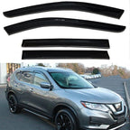 Window Visors Rain Guards Side Wind Deflectors for Nissan Rogue 2014-2020, Vent Guard Shade Sun 94827 Black 4-Pieces Set