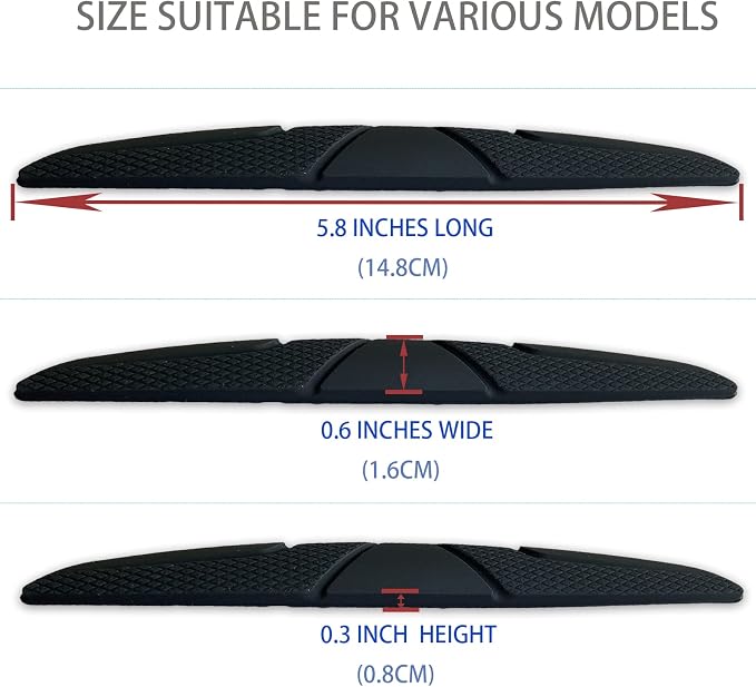 Car Door Edge Guards - Anti-Scratch Black Rubber Bumper Protectors - 8-Pack for All Vehicles(Sedan, Truck, SUV) - Easy to Install with Strong Adhesive (Black)