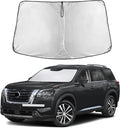Windshield Sunshade Compatible for Nissan Pathfinder 2022-2024 2025 2026, Sun Visor for Front Windshield & Window Sun Shade Cover, UV Heat Blocker & Protector, Car Accessories