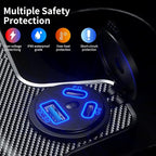 12V USB Outlet Car Charge, 108W Super Fast Dual Charging Port | PD3.0 & QC3.0 3-Port Port for Car, USB C Cigarette Lighter Replacement 12V Socket Waterproof for Marine Motorcycle RV Golf