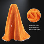Drying Towel, Microfiber Car Drying Towel, 1 Pack Highly Absorbent, Scratch Free Large Car Wash Drying Towel for Car Washing, Drying & Auto Detailing, 23.8 x 30.9 inch, Orange-MT032