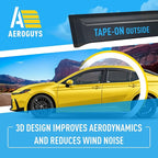 Extra Durable Window Deflectors Tape-On Window Visors Rain Guards Fit for Toyota Camry 2025-2026 Sedan, Sun Visors, Wind Vent for Shades, Exterior Car Accessories - 4 pcs. AG0852