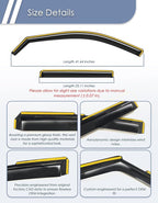 in-Channel Window Rain Guard for Fit for Jeep Grand Cherokee 5 Seats(Not for L 7 Seats) 2022-2025 Rain Guards Side Window Visors low profile Vent Visor Window Deflectors Vent Shades Accessories