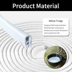 Car Door Edge Guards, 16Ft Rubber Seal Car Door Edge Trim, U Shape Door Edge Protector Guard, Aluminum Weather Proofing Automotive Door Edge Molding, Protection for Most Cars (White)