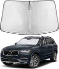Windshield Sunshade Compatible for Volvo XC90 2016-2024 2025 2026, Sun Visor for Front Windshield & Window Sun Shade Cover, UV Heat Blocker & Protector, Car Accessories