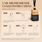 Car Air Freshener 3 Pcs, Cedarwood & Cypress, Sandalwood & Oud, Teakwood Mahogany