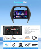 Car Radio Stereo for Toyota RAV4 2003 2004 2005 [4G+64G] Android with Wireless CarPlay Android Auto,9 inch IPS Touchscreen Car Stereo Bluetooth5.0,GPS,WiFi,SWC,59UI,32EQ AI DSP+HD Backup Camera