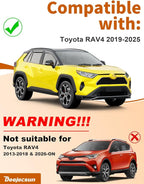 in-Channel Window Rain Guards Fit for 2019-2025 Toyota RAV4 Extra Durable Rain Guards Window Deflectors Visors Vent Visors Vent Shades Car Accessories - 4 pcs