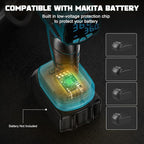 Tire Inflator Air Compressor Compatible with Makita 18V Battery, 160PSI Cordless Portable Electric Air Pump with Digital Pressure Gauge for Car Motorcycles Bike Sport Ball Auto (Tool Only)