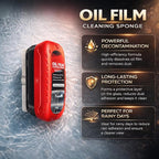2 Pack Automotive Oil Film Cleaning Brush for Windshield, Car Glass Oil Film Remover with Hydrophobic Coating, Rain Repellent Windshield Cleaner Tool Improves Driving Visibility