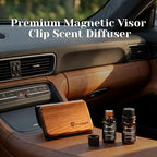 Car Air Freshener - Wood Air Freshener - Pack of 3 (Dark Wood,Sandalwood & Leather,Oud Royale)-CLIP INCLUDED