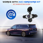 5 Channel Dash Cam 360° View, 1080P Front and Rear Left Right Inside 3.16 Inch Dash Camera for Cars, 12 Lights Night Vision, Motion Detection Camera for Cars