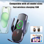 Car Phone Mount for 2019-2026 Toyota Corolla / Corolla Hatchback & 2022-2026 Corolla Cross, 15W Qi Wireless Fast Charging Auto-Clamping Center Console Phone Holder, 360° Adjustable, No Airflow Block