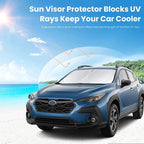 for Subaru Impreza Windshield Sun Shade Fit for Crosstrek Baja XV Crosstrek 2012-2025 Foldable Sunshade Car Sun Visor Cover Protector 210T Reflective Shade Blocks UV Rays Car Accessories L