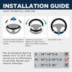 Car Steering Wheel Cover - Microfiber Leather Steering Wheel Wrap Sports 14.5-15 Inch Steering Wheel Cover Non-Slip for Men Women Mint Color