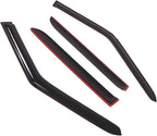 WD2-521 Dark Smoke 4 Pcs Set Window Visor (Outside Mount) Deflector Rain Guard Compatible with 2006-2013 Land Range Rover Sport