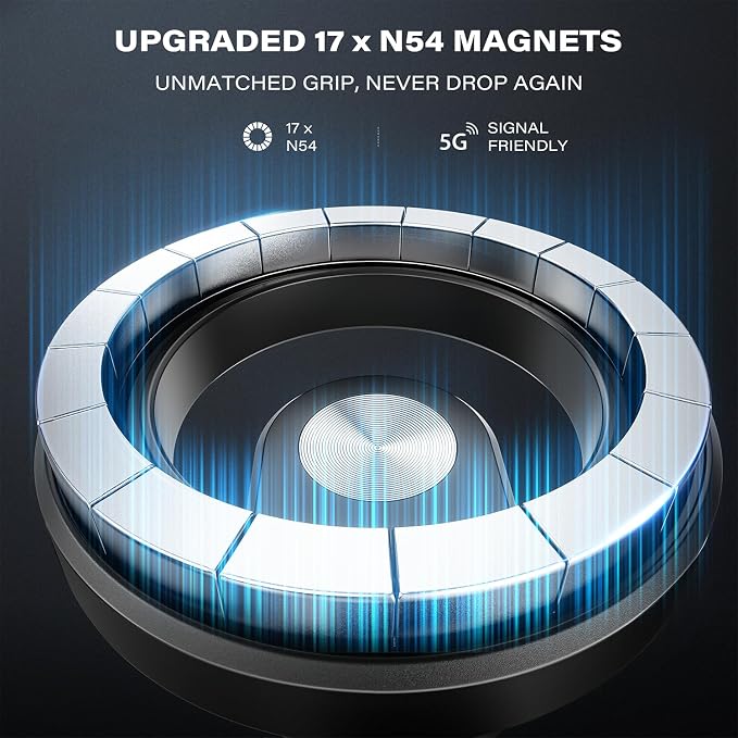 Compatible for Magsafe Phone Holder for Car - Designed for iPhone 17/16/15/14/13/12 Official Magsafe Case