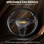Car Steering Wheel Cover Carbon Fiber, Ultra-Thin Car Steering Wheel Cover,Comfortable & Breathable Microfiber,Universal Fit for Most Cars