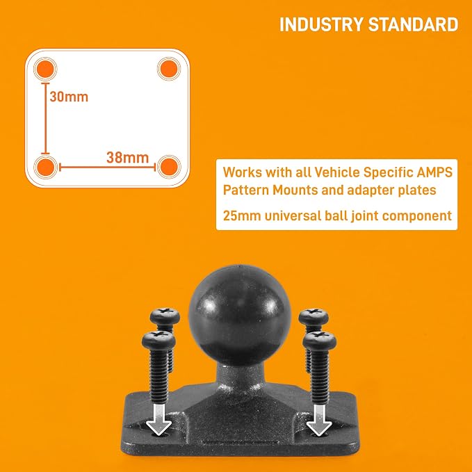 iBOLT xProDock Phone AMPS Drill Base Mount for Trucks & Commercial Vehicles