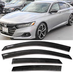 Window Visors Rain Guards Side Wind Deflectors Compatible with Honda Accord 2018-2023, Vent Visor Deflector Sun Shade Car Accessories 94198 4-Pieces Set