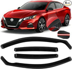 in Channel Rain Guards Fit for Nissan Altima 2019 2020 2021 2022 2023 2024 2025 2026, Durable Window Visors Wind Deflectors, Smoke Vent Shase Shields-4PCS