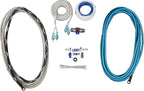 RMWK4 V2 4 AWG Gauge Waterproof Marine Amplifier Installation Kit | 18' Power/Ground, 20' Tinned-OFC RCA, 25' Speaker/Remote Wires, Waterproof Mini-ANL Holder, 80A and 120A Fuses