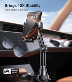 Cup Holder Phone Holder for Car Phone Holder Cup Holder Phone Mount【Ultra Stable & Never Shake】Phone Holders for Your Car Cupholder Cell Phone Car Mount for iPhone 17 16 All 4"-7" Smartphones