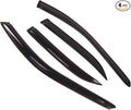 Outside Mount Window Vent Visors Rain Guards Compatible with Honda Accord Sedan 1998-2002 | Side Window Wind Deflectors Rain Shields | Smoke Tinted, 4 Pcs Set, DGWV-209